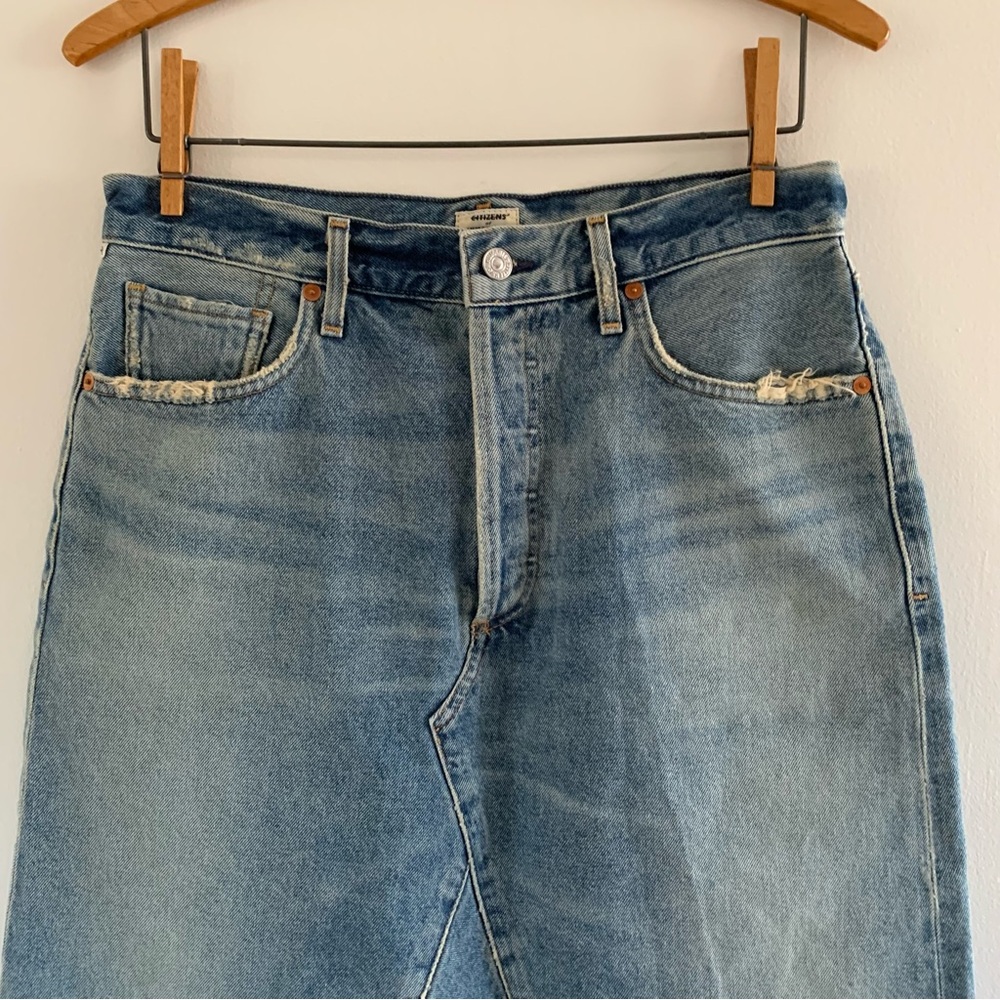 Citizens of Humanity Light Blue Denim Skirt - Picture 4 of 5